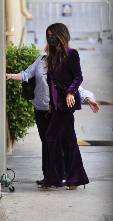 Sandra Bullock Arrives Jimmy Kimmel Live Los Angeles