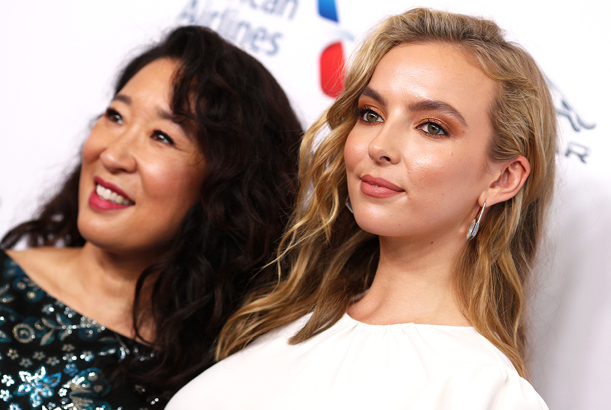 Sandra Oh And Jodie Comer Attend The Bafta Los
