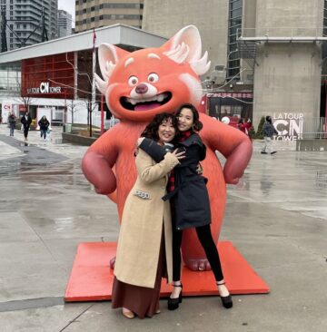 Sandra Oh And Rosalie Chiang Promotes Turning Red Toronto