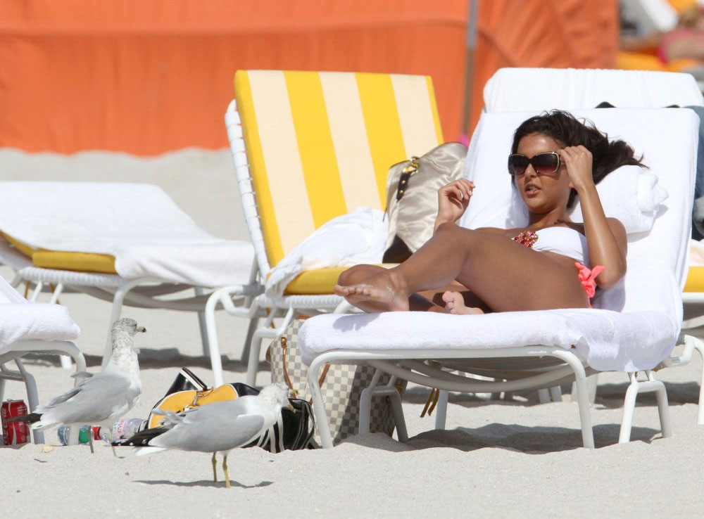 Sara Yasmina Chafak Bikini Candids Beach Miami