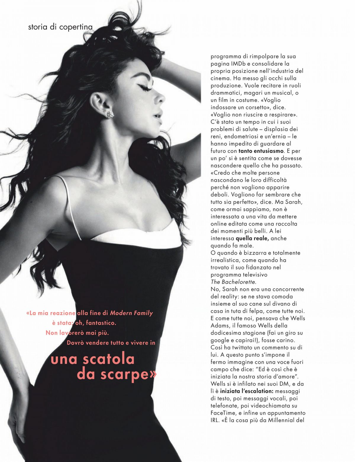 Sarah Hyland Cosmopolitan Magazine Italy August