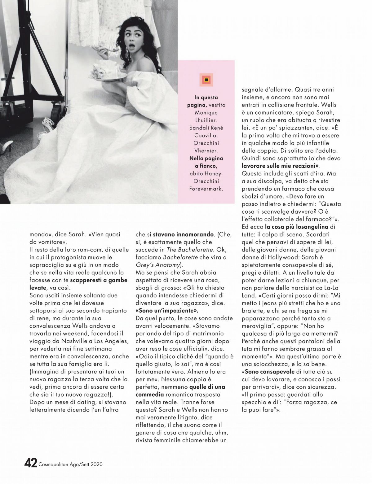 Sarah Hyland Cosmopolitan Magazine Italy August