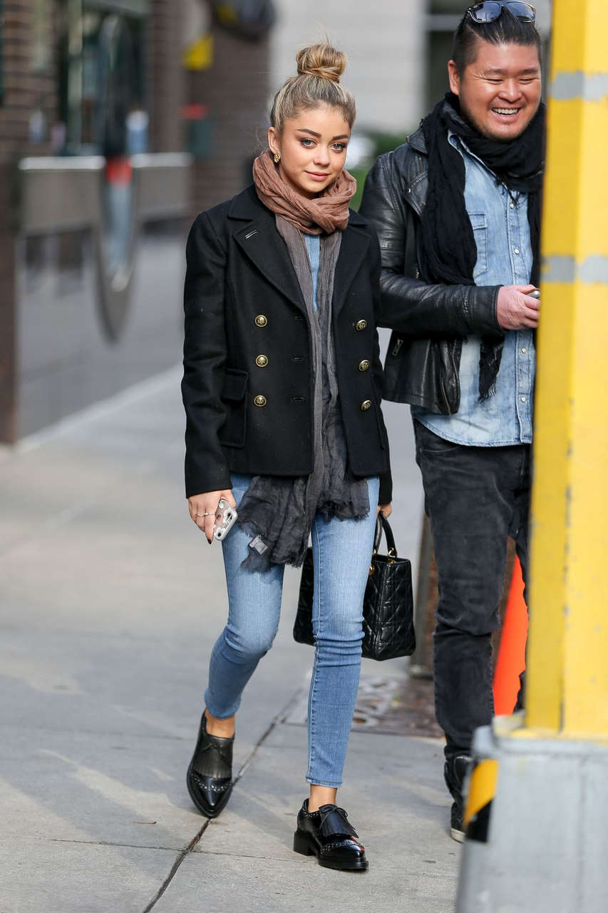 Sarah Hyland Out About New York