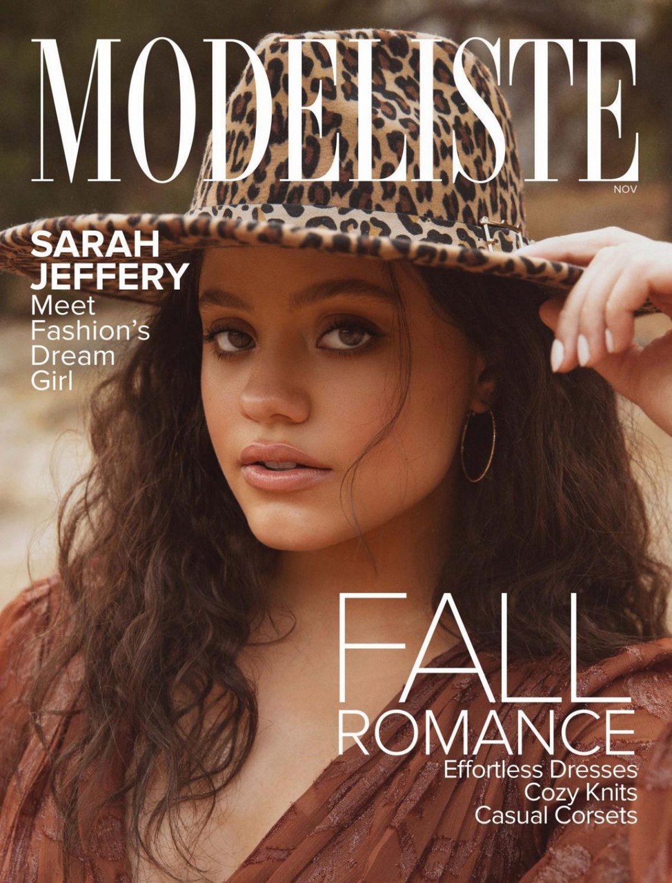 Sarah Jeffery Modeliste Magazine November