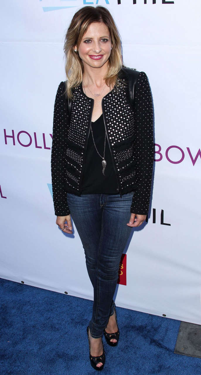 Sarah Michelle Gellar 2014 Hollywood Bowl Hall Fame Opening Night Concert