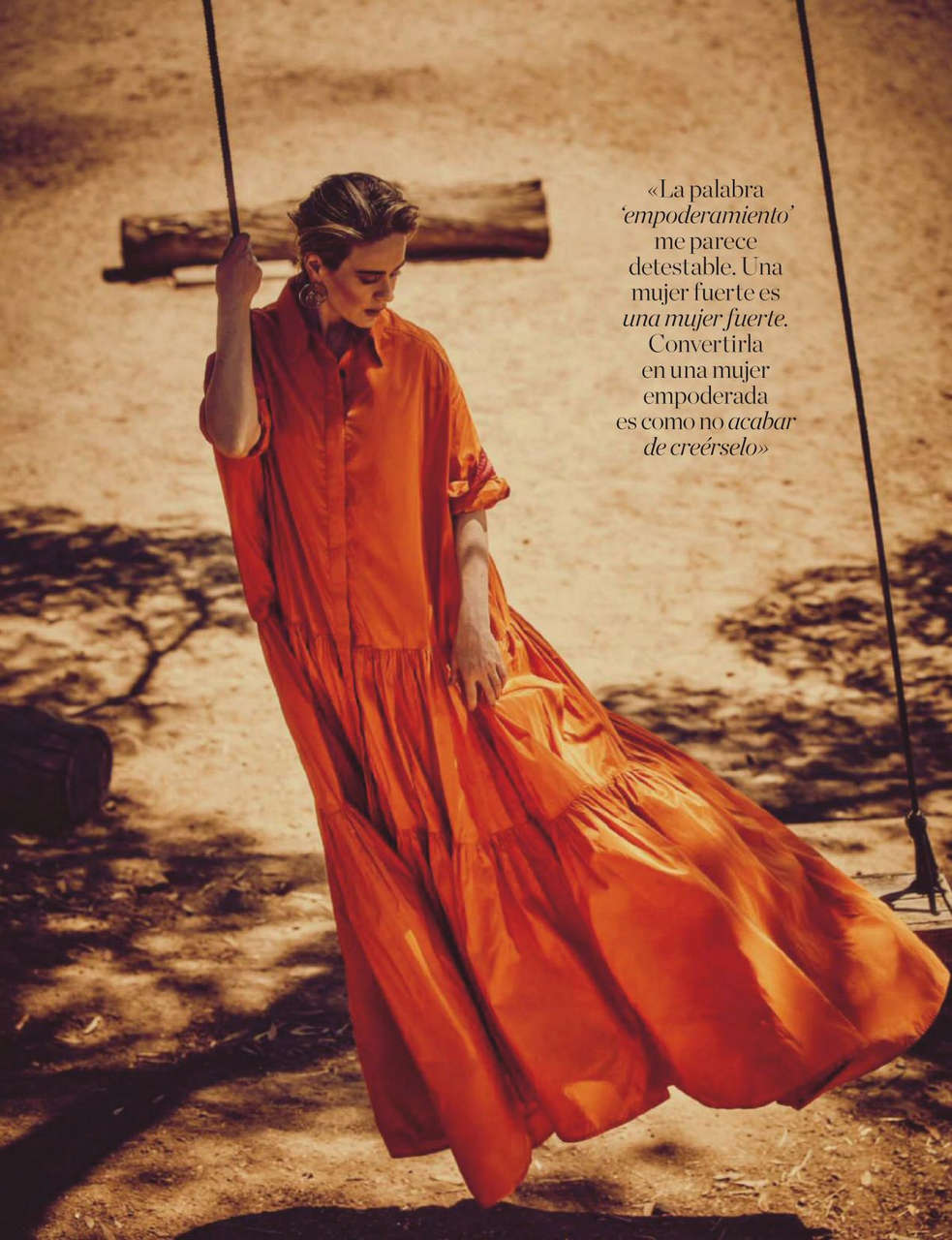 Sarah Paulson Elle Magazine Spain September