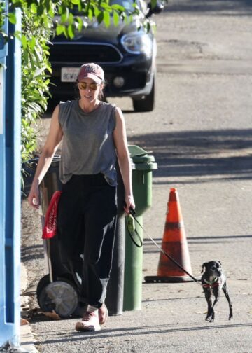 Sarah Silverman Out With Her Dog Los Angeles