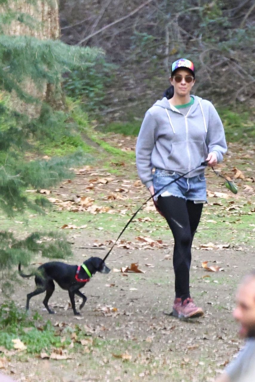 Sarah Silverman Out With Her Dog Park Los Feliz