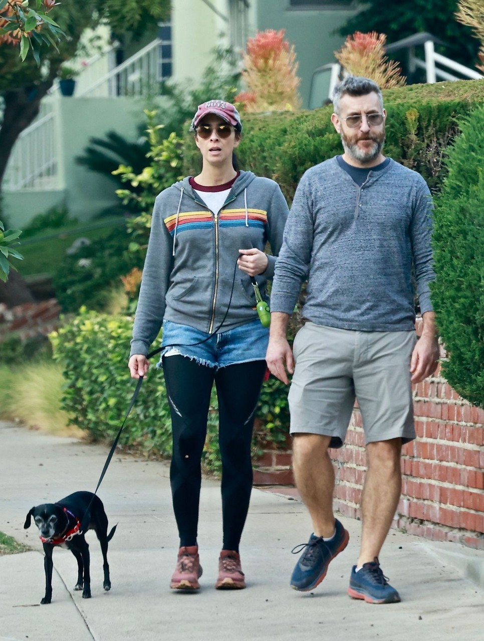 Sarah Silverman Rory Albanese Out With Their Dog Los Feliz