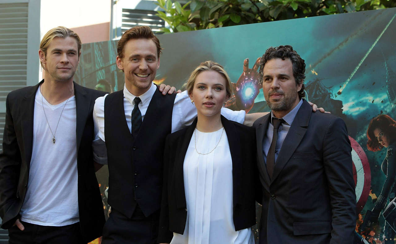 Scarlett Johansson Avengers Photocall Rome