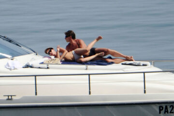 Scarlett Johansson Bikini Yacht Taormina Italy