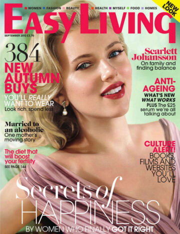 Scarlett Johansson Easy Living Magazine Uk September 2012 Issue