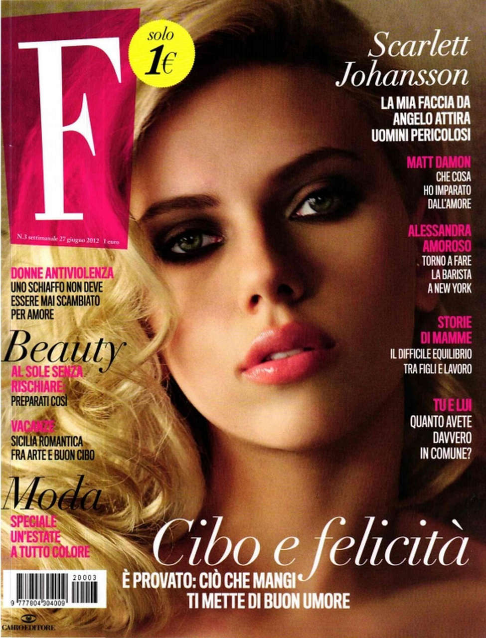 Scarlett Johansson F Magazine Italy June 2012 Issue