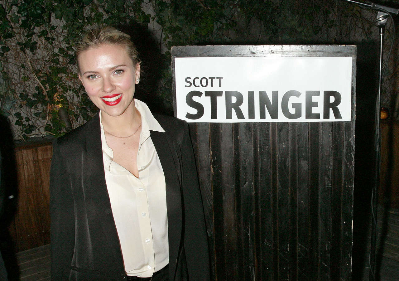Scarlett Johansson Scott M Stringer 2013 Mayoral Campaign Fundraiser New York