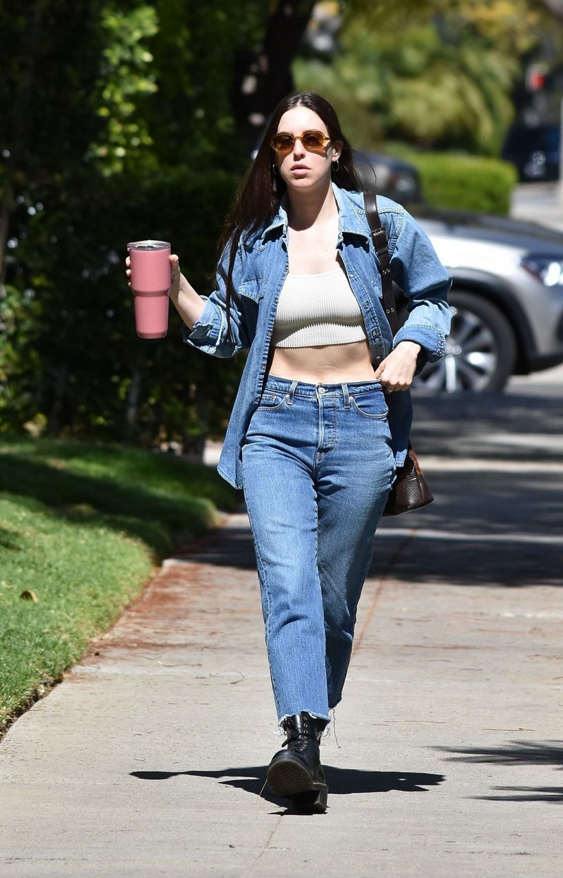 Scout Willis Double Denim Out Beverly Hills