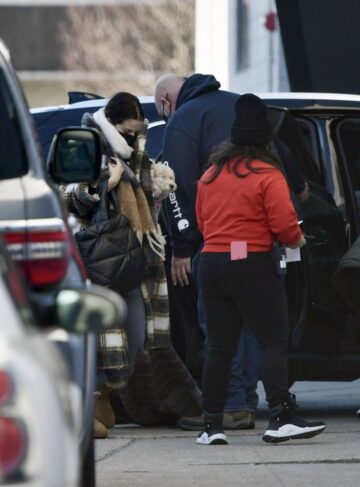Selena Gomez Arrives On The Set Of Murders The Building Season 2 New York