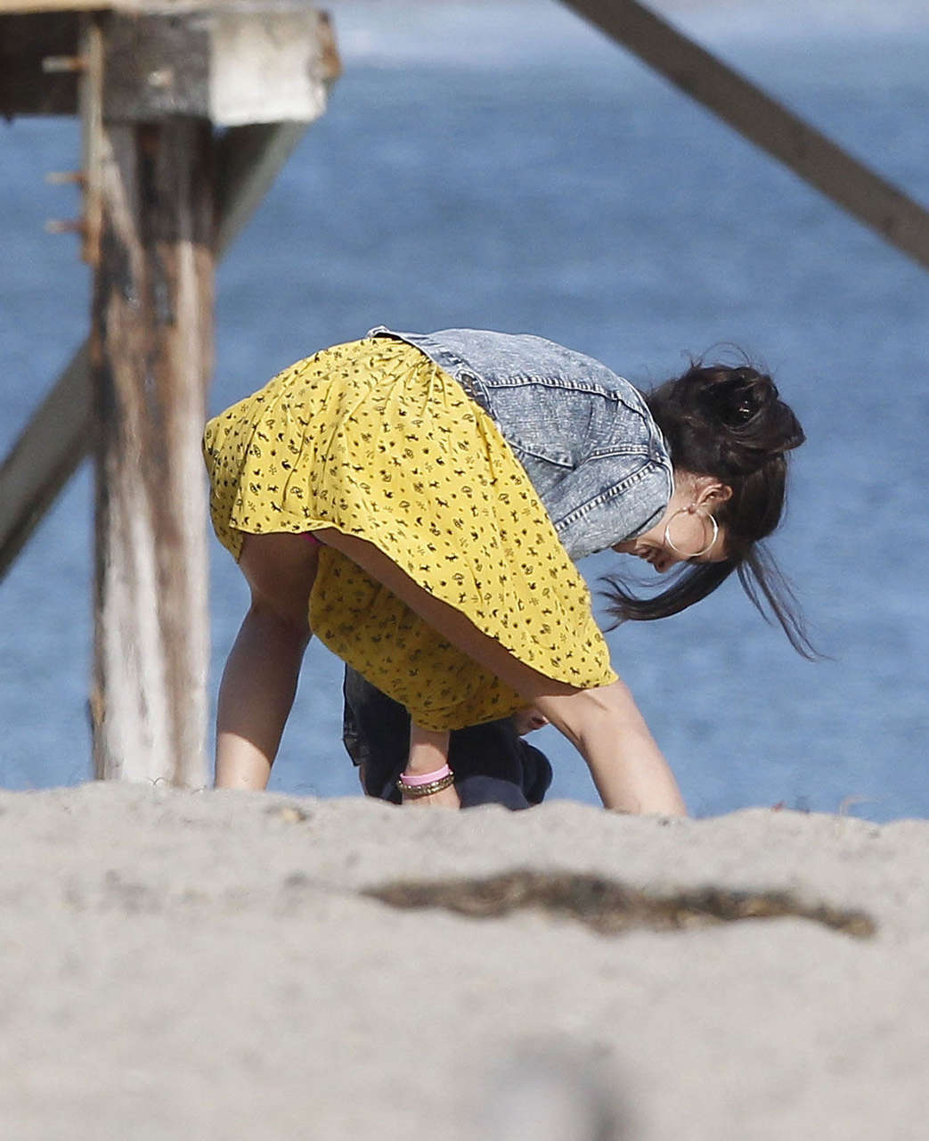 Selena Gomez Beach Malibu