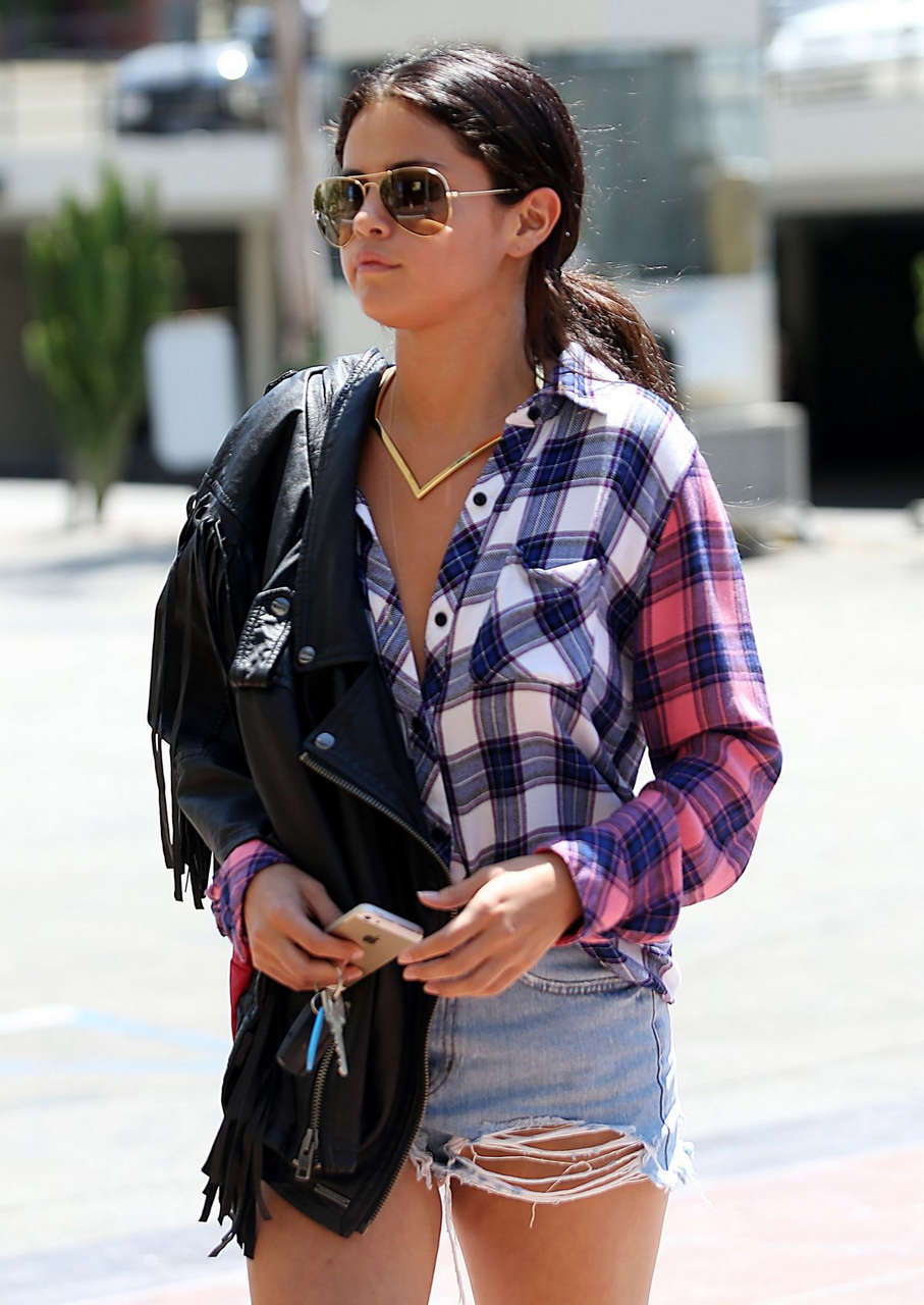 Selena Gomez Cutoffs Jeans Out About Los Angeles