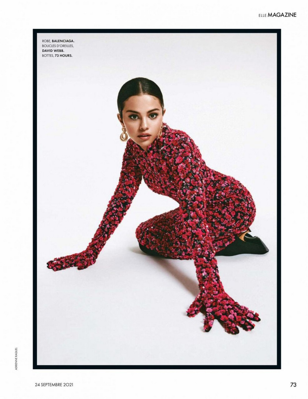 Selena Gomez Elle Magazine France September