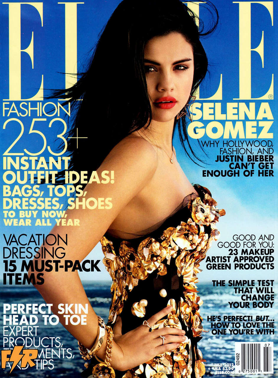 Selena Gomez Elle Magazine July 2012 Issue