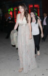Selena Gomez Grey Dress Arriving To Show West Hollywood