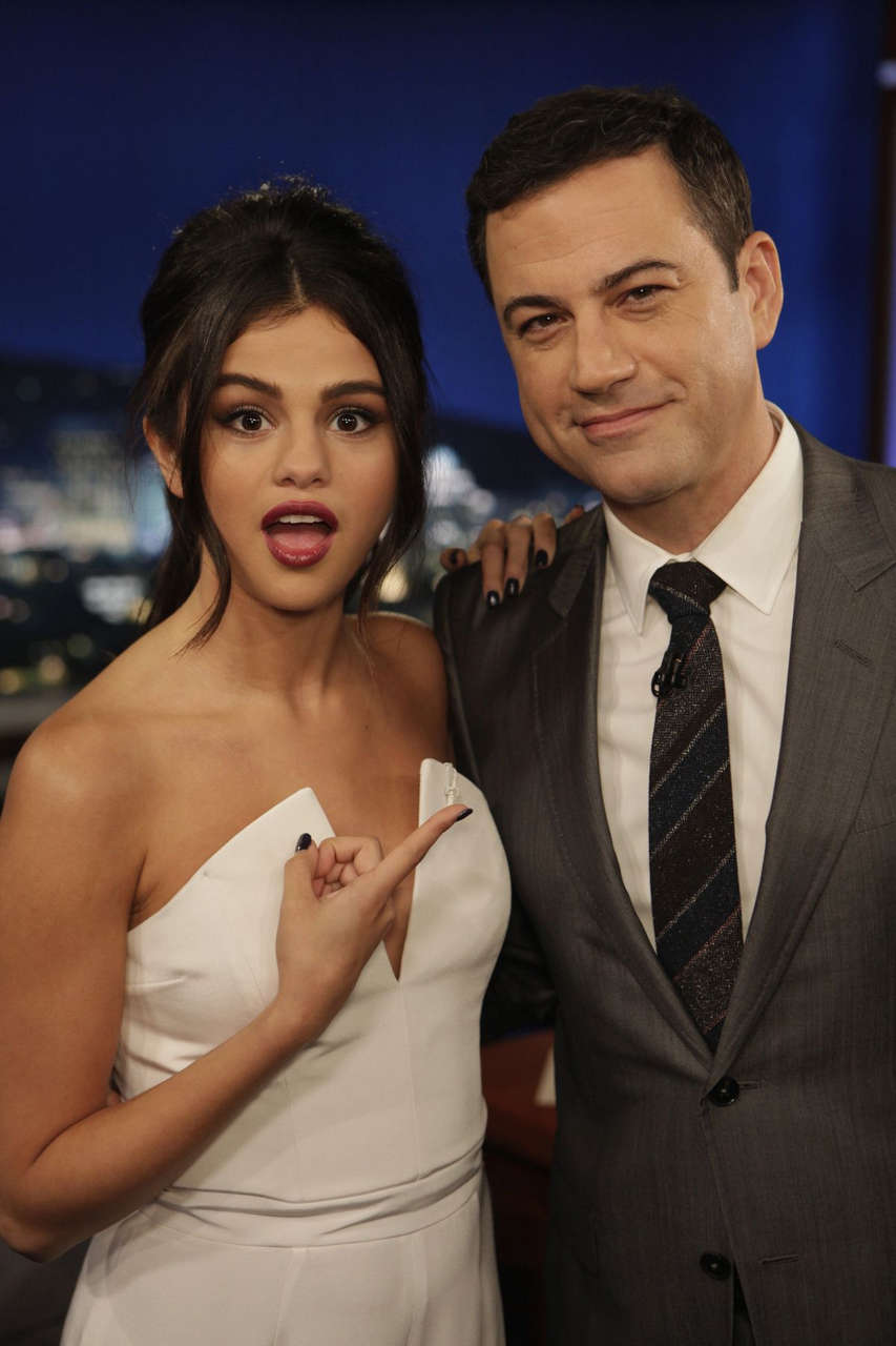 Selena Gomez Jimmy Kimmel Live Hollywood