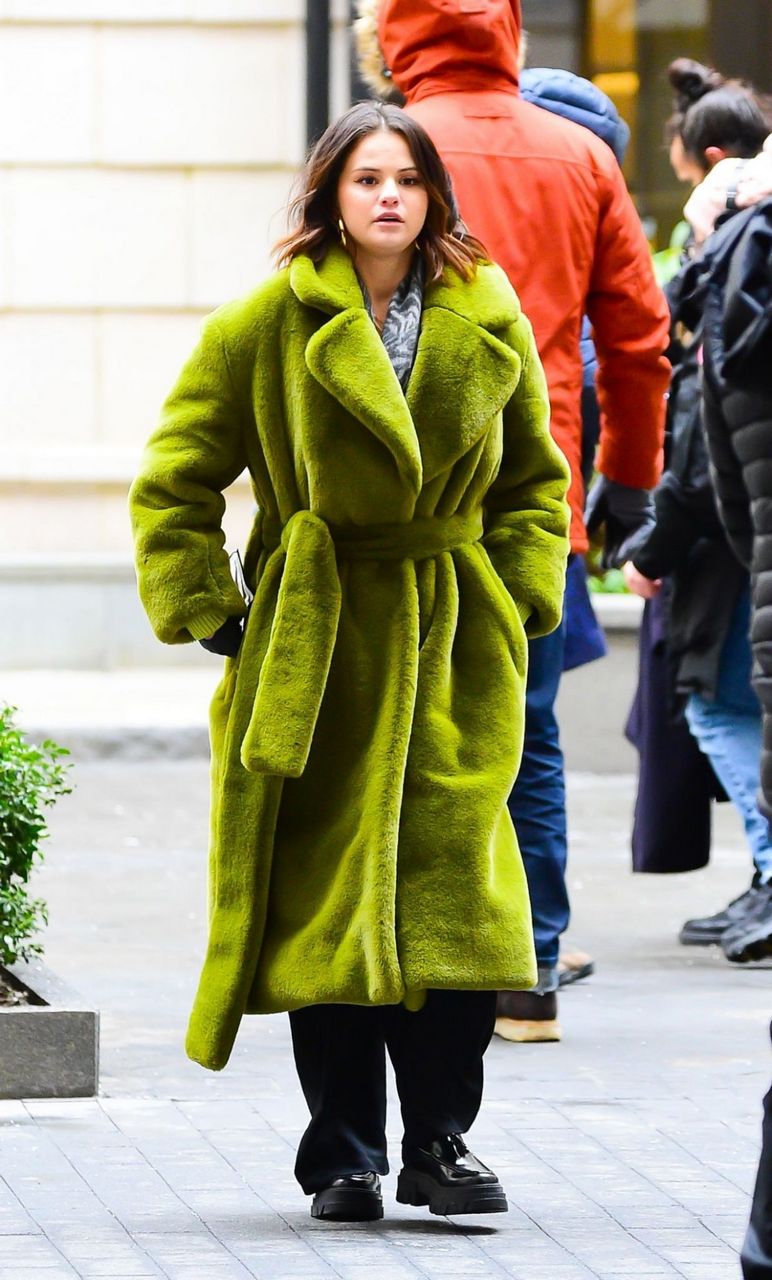 Selena Gomez On The Set Of Only Murders The Building Season 2 New York