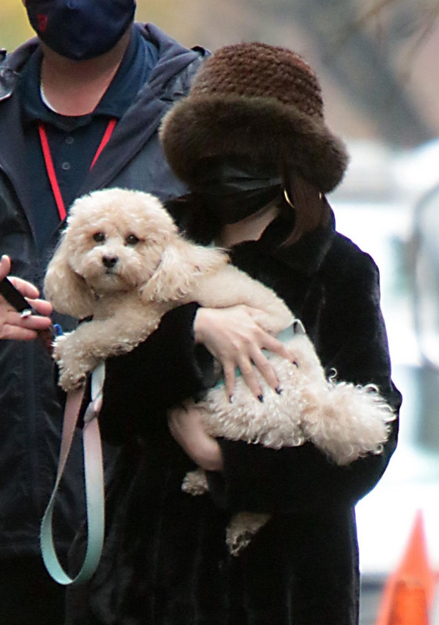 Selena Gomez Out With Her Dog New York