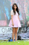 Selena Gomez Pink Dress Set Feed Dog Monrovia