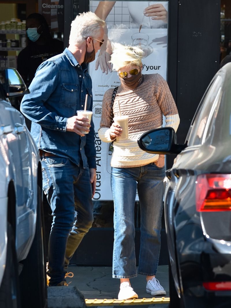 Selma Blair And Ron Carlson Out West Hollywood