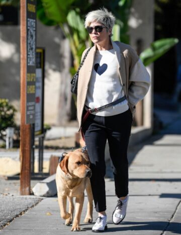 Selma Blair Out With Her Dog West Hollywood