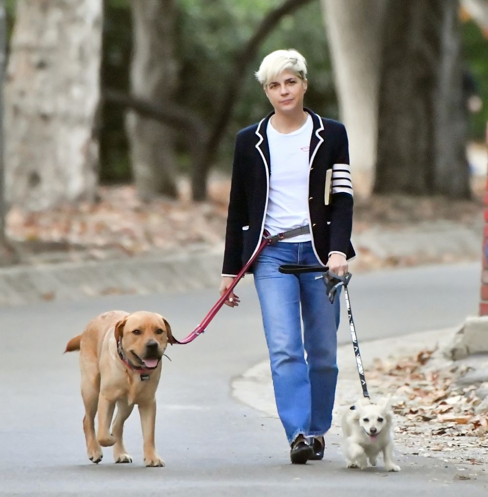 Selma Blair Out With Her Dogs Los Angeles
