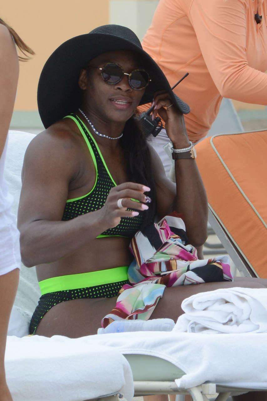 Serena Williams Bikini Beach Miami