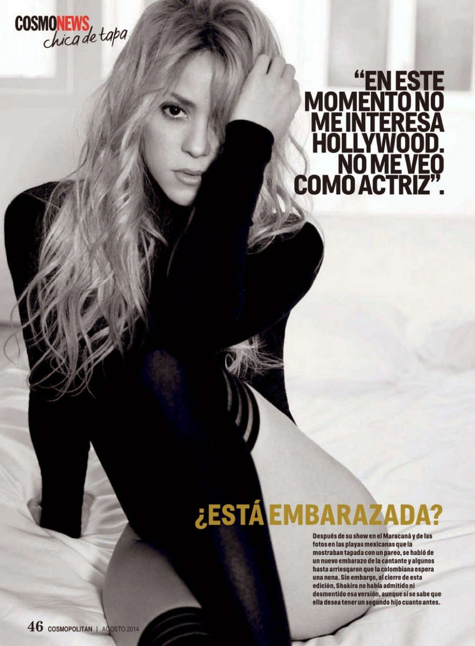 Shakira Cosmopolitan Magazine Argentina August 2014 Issue