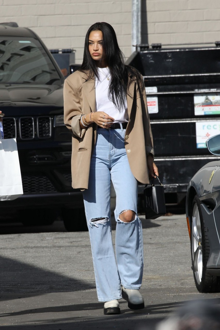 Shanina Shaik Out With Friend West Hollywood