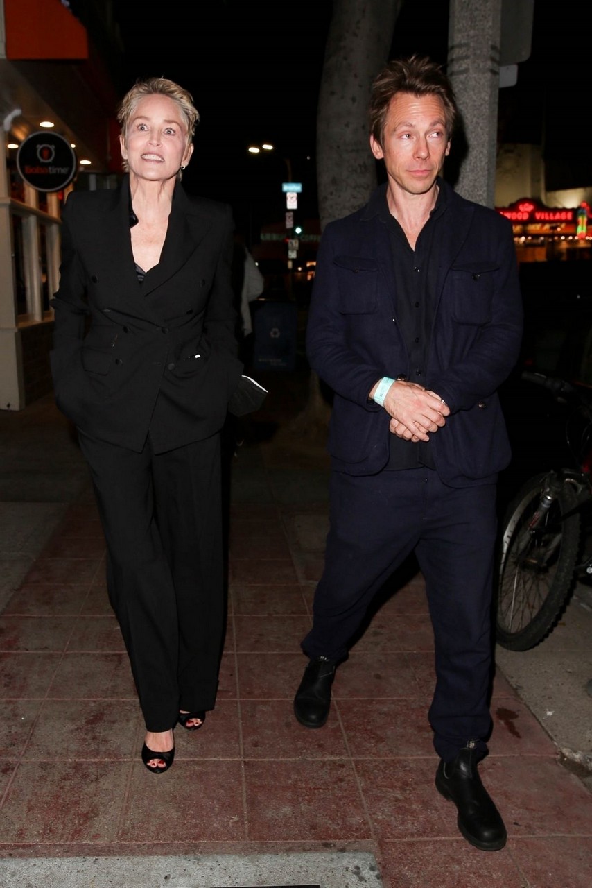 Sharon Stone Leaves Licorice Pizza Premiere After Party Los Angeles