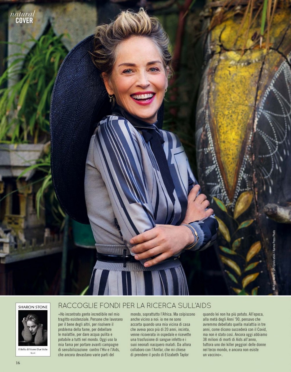 Sharon Stone Natural Style Magazine Italy November
