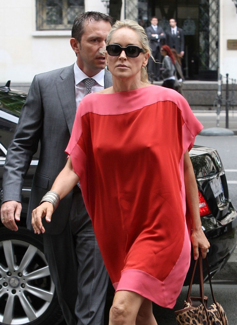 Sharon Stone Out About Paris