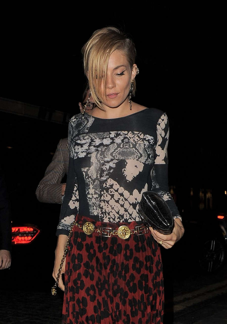 Sienna Miller Leaves An0ther Magazine Party London