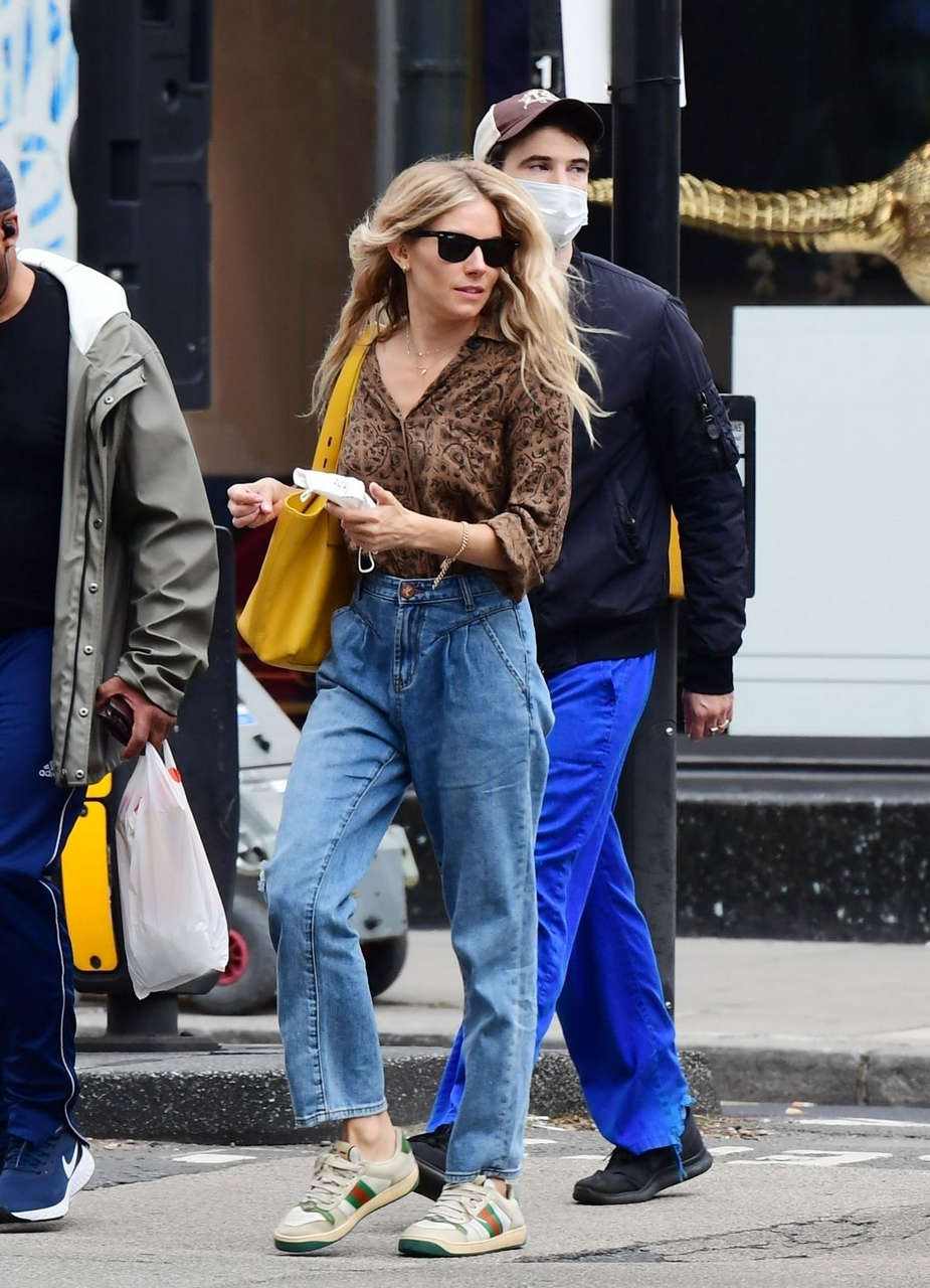 Sienna Miller Out About London