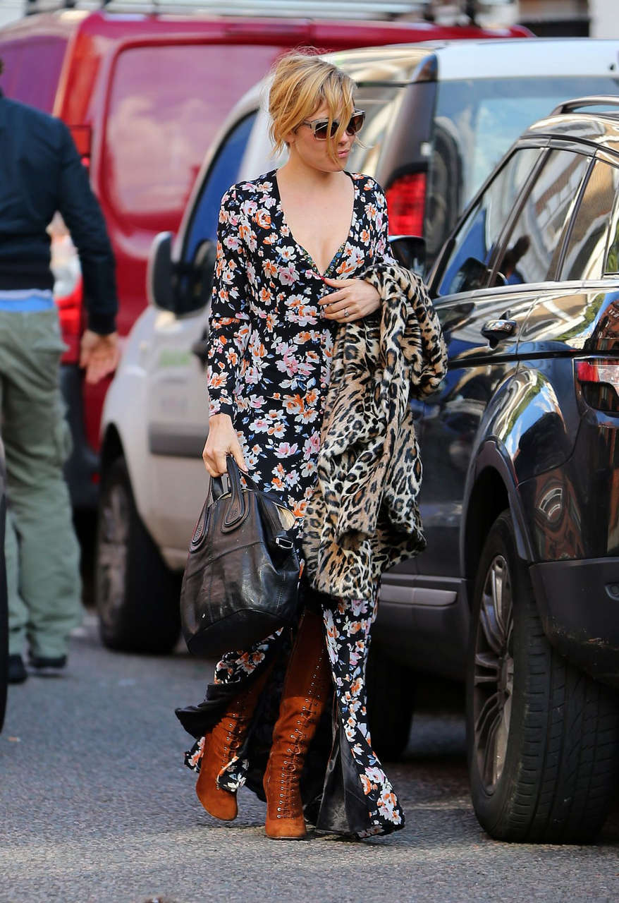 Sienna Miller Out About Mayfair