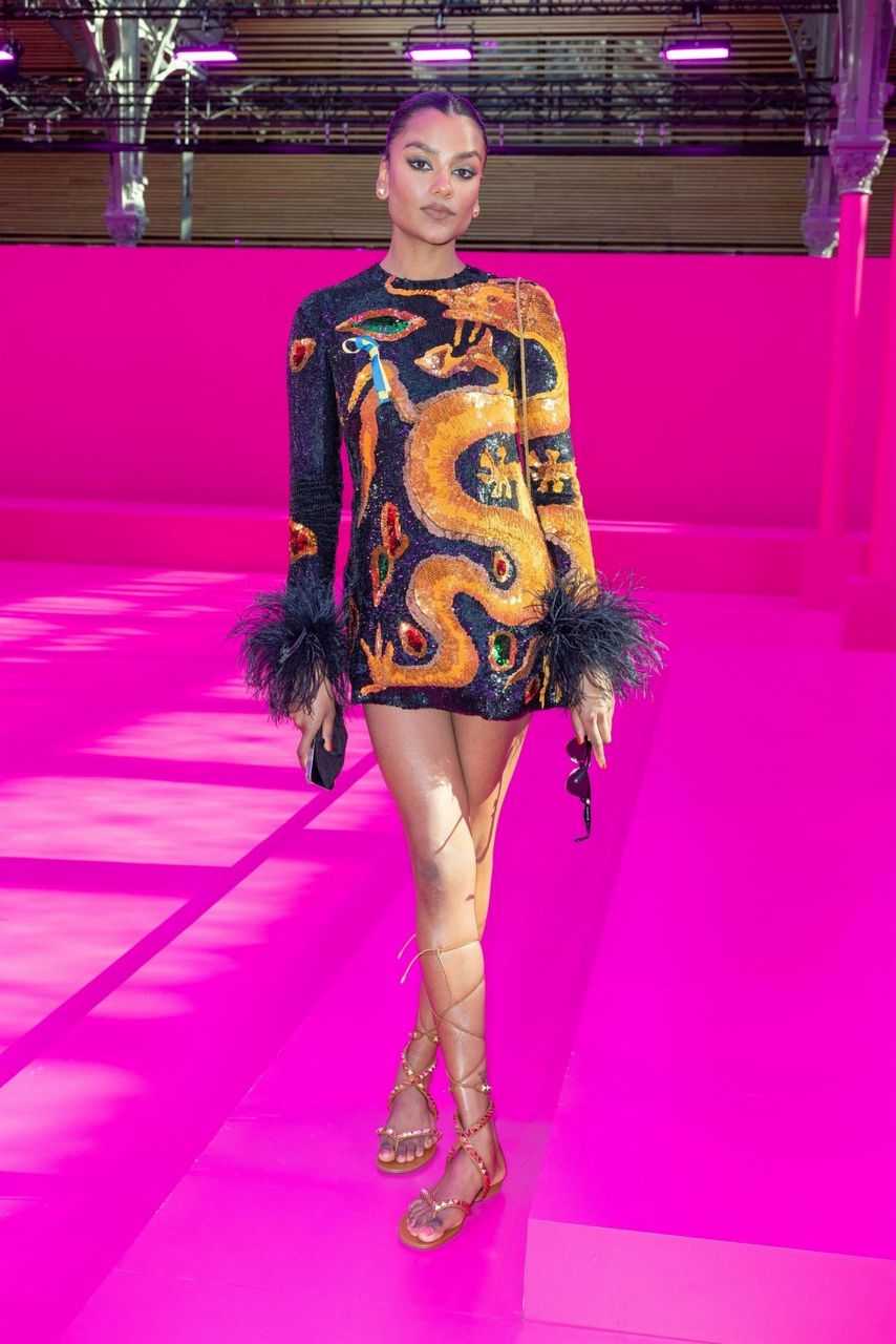 Simone Ashley Valentino Fashion Show Pfw Paris