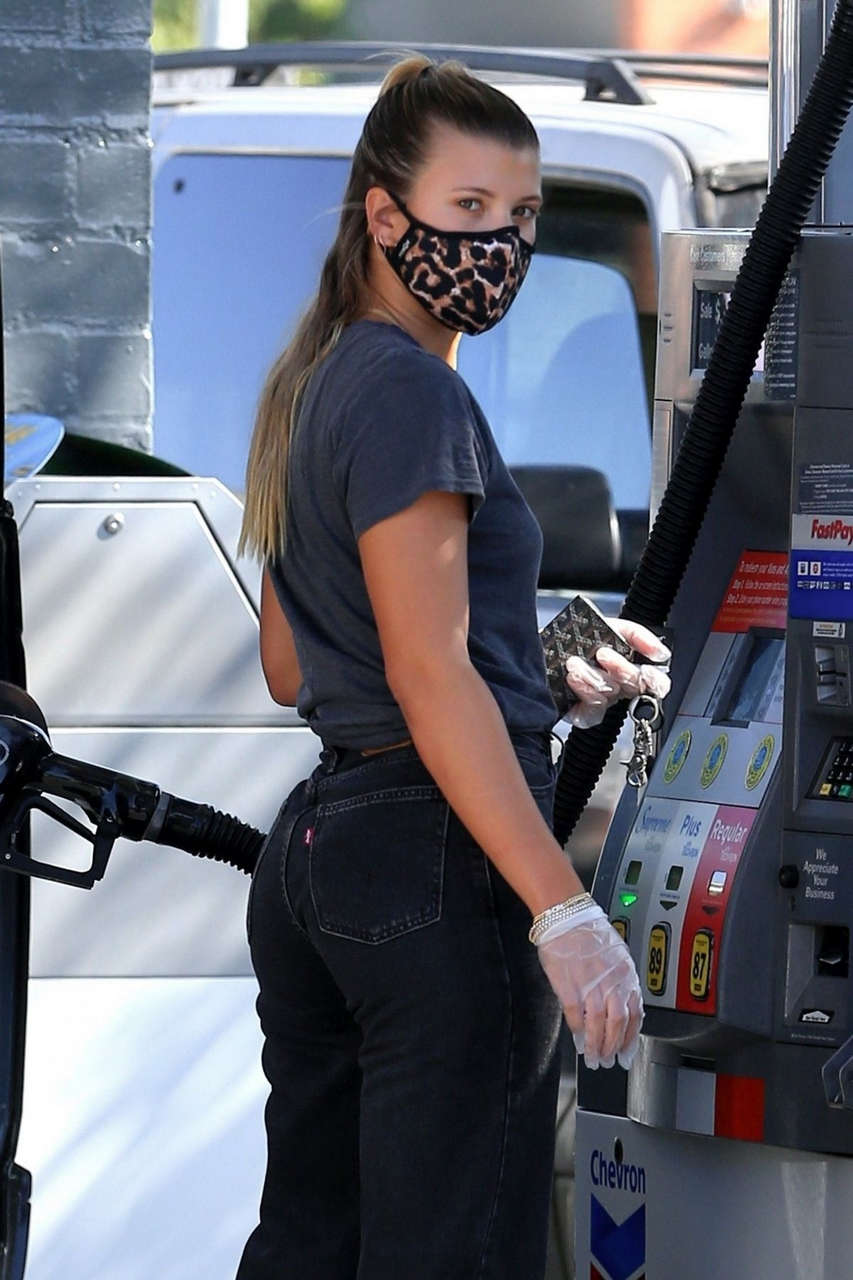 Sofia Richie Gas Station Brentwood