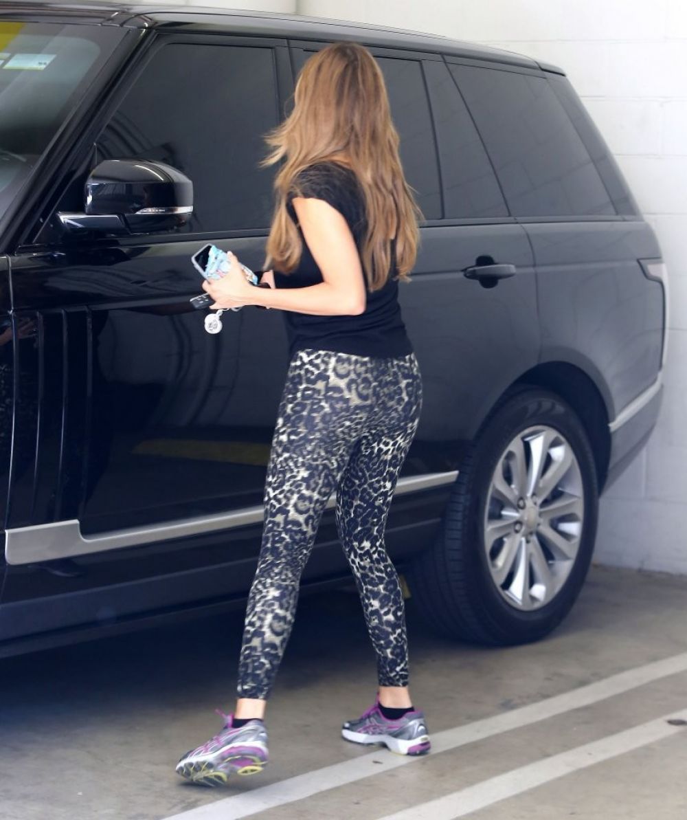 Sofia Vergara Tights Arrives Gym Beverly Hills