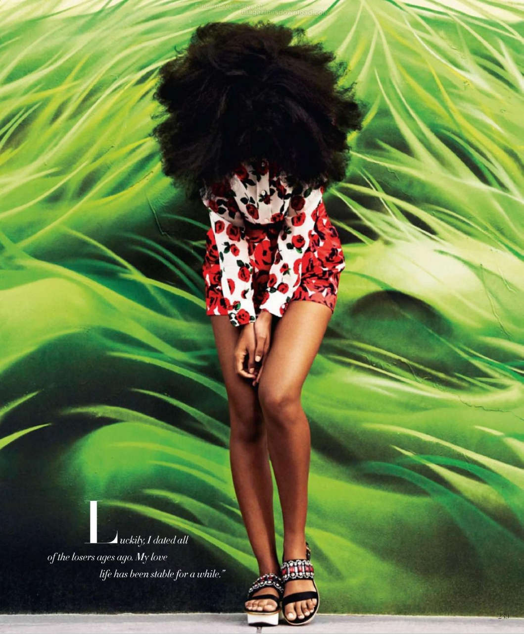 Solange Knowles Harpers Bazaar Magazine April 2014 Issue