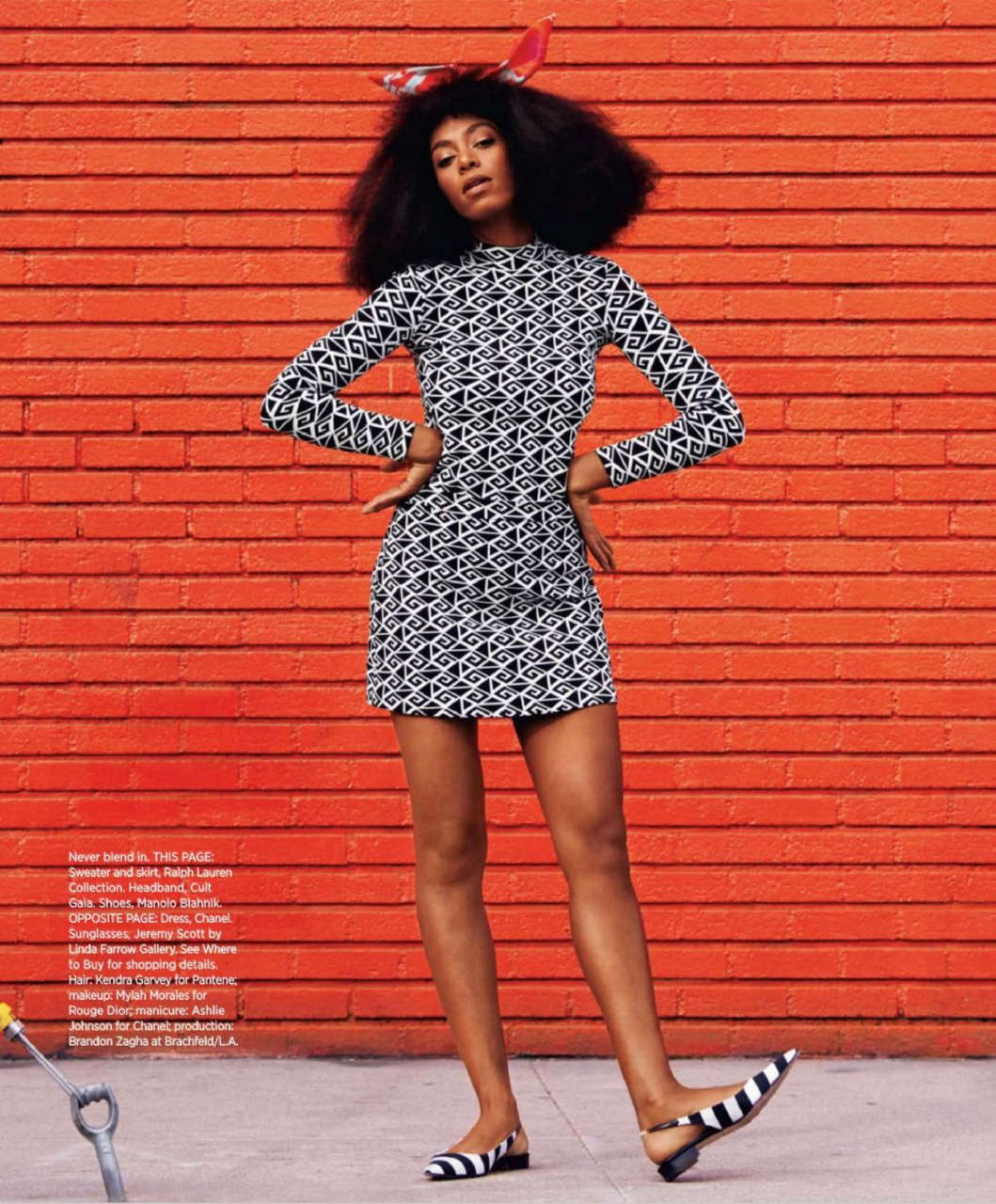 Solange Knowles Harpers Bazaar Magazine April 2014 Issue