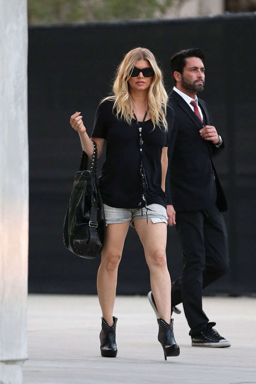 Stacy Fergie Ferguson Short Shorts Leaving Maxfield Boutique Beverly Hills