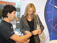 Stacy Keibler Swatch Shop Century City Mall Los Angeles