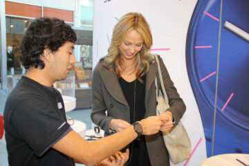 Stacy Keibler Swatch Shop Century City Mall Los Angeles