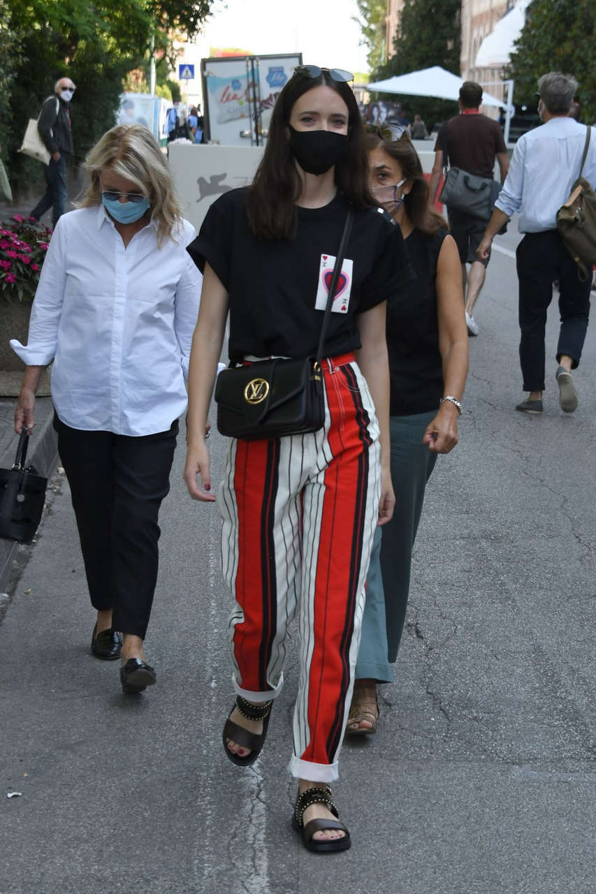 Stacy Martin Out About Venice